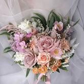 Rose Cosmo Poppy Wedding Bouquet 45cmW